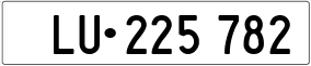 Trailer License Plate